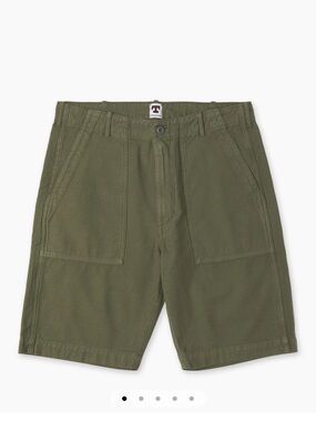Tellason Olive Utility Cargo Shorts
